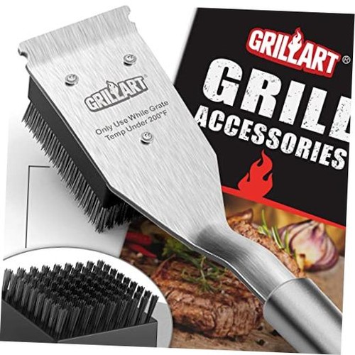 Grill brush and scraper - brush, wire