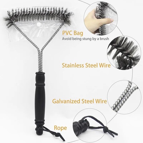 Weber bbq grill cleaning - bbq, brush