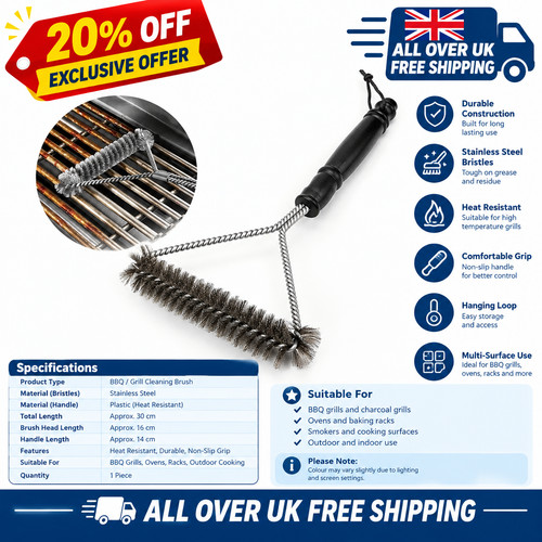 Weber bbq grill cleaning brush - weber,