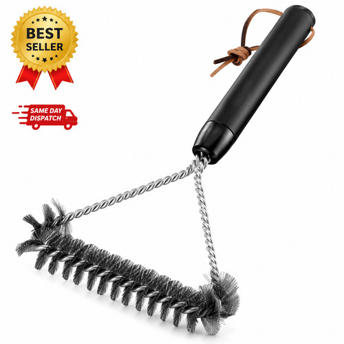 Weber bbq grill - cleaning, brush