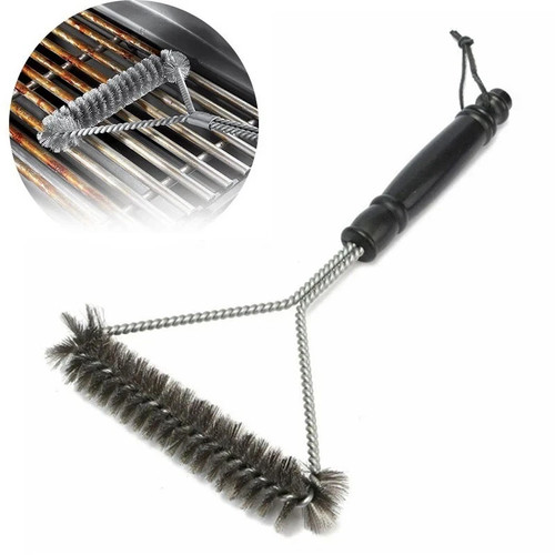 Weber bbq grill cleaning - grill, brush